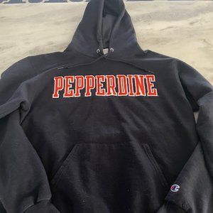 Pepperdine University Waves Hoodie Sweatshirt Champion Size M Pre-Owned